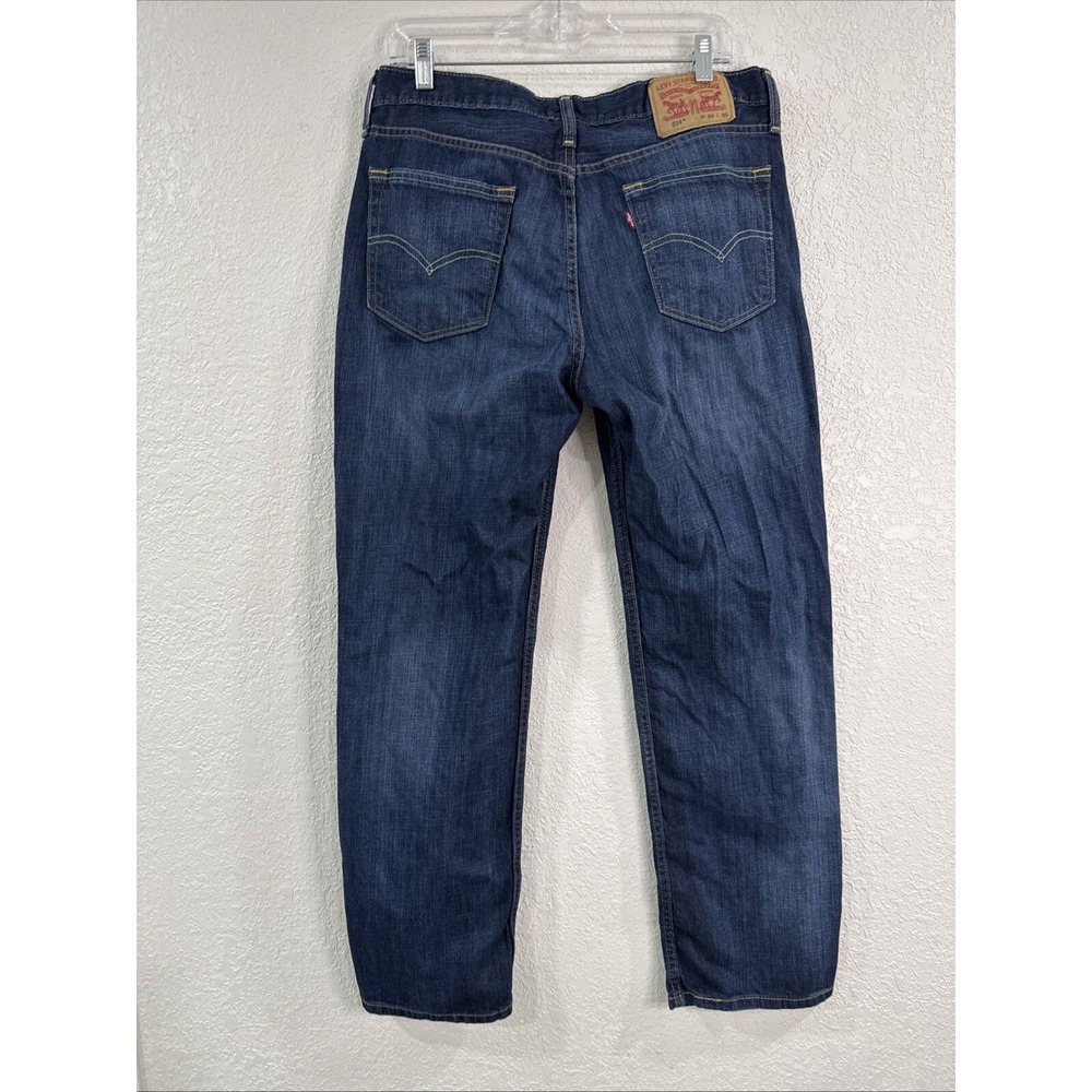 Levis 514 Jeans Blue Denim 34x30 Straight Leg Regular